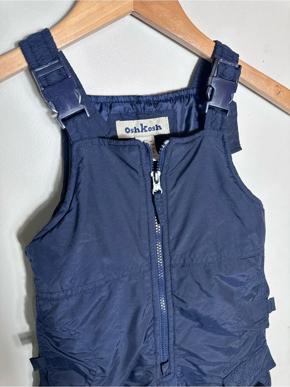 OshKosh B'gosh Navy Blue Kids Snow Bib Overalls